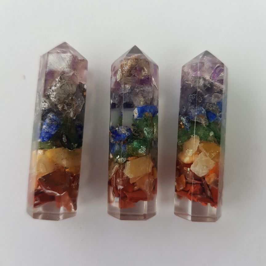 Orgonite Generator Mini 3pc - Chakra Orgonite Generator Mini 3pc - Chakra